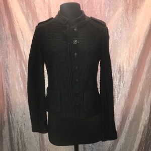 Ann Taylor LOFT‎ black button up cardigan